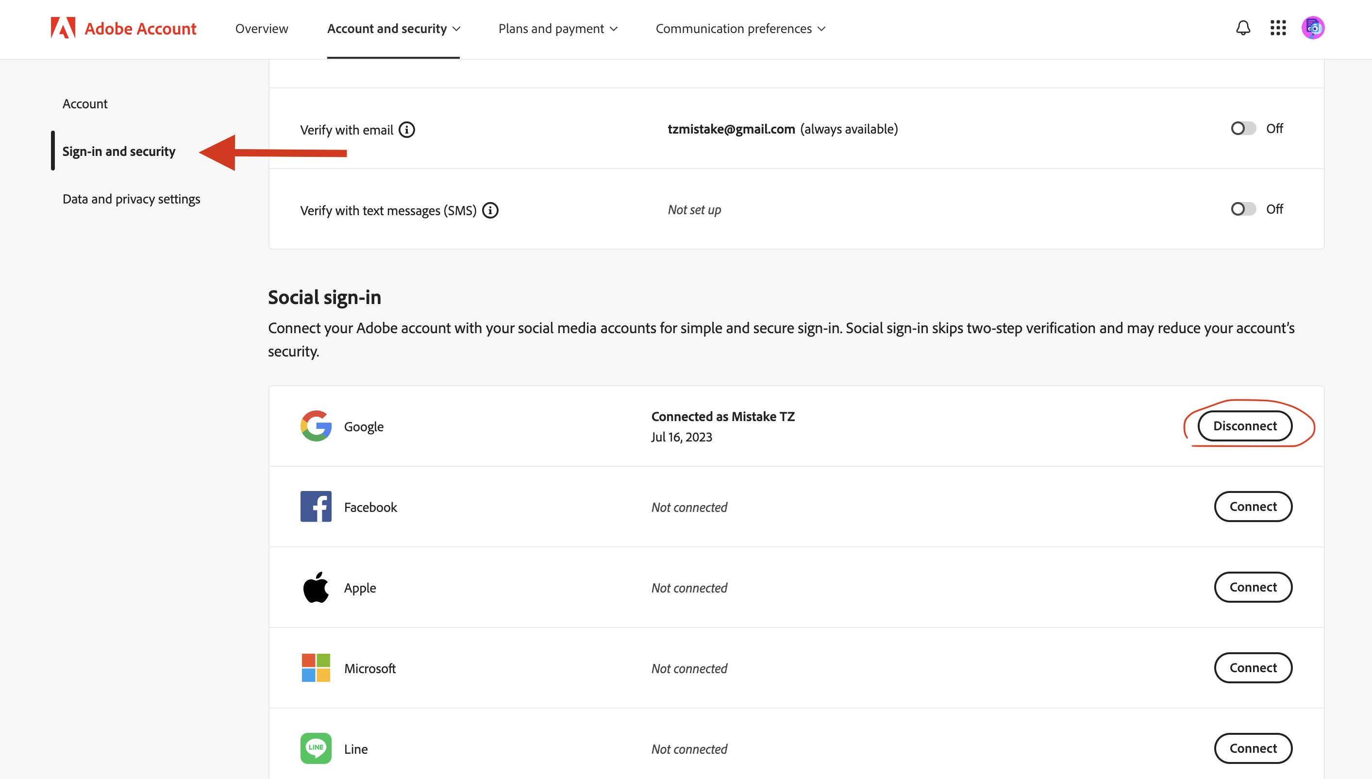 Disconnect Google